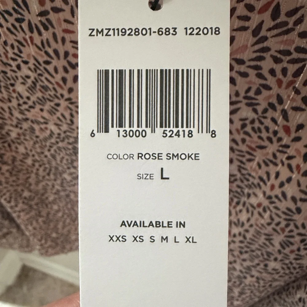 BCBGeneration Women's Pink and Black Patterned Blouse - Picture 6 of 6